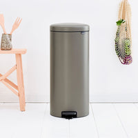 NEWICON環保垃圾桶-30L(金屬藍/煤灰褐)